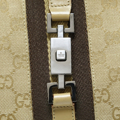 GUCCI GG Canvas One Belt Jackie Shoulder Bag beige WS28955