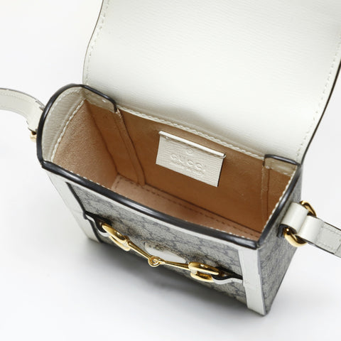 GUCCI Horsebit 1955 Shoulder Bag Brown WS28956