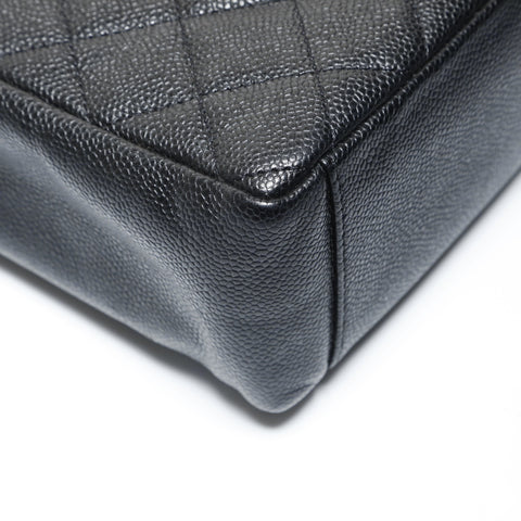 CHANEL Series 8, 2000-2002, Caviar Skin, Large COCO Mark Shoulder Bag black WS28959