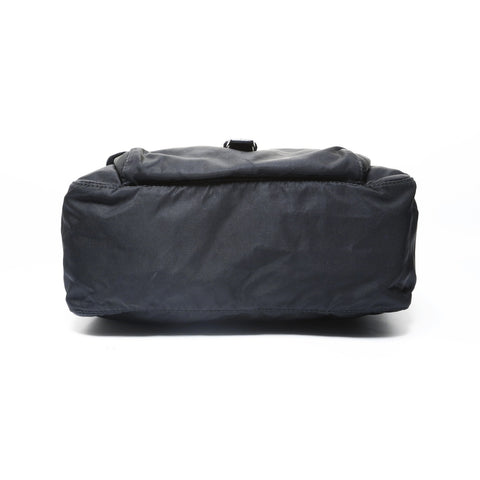 PRADA Nylon triangle logo Shoulder Bag black WS28962