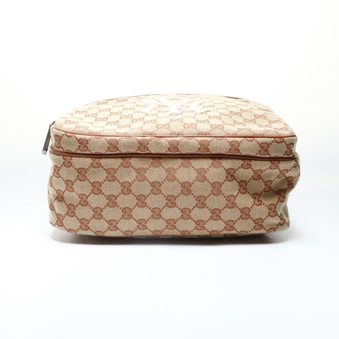 GUCCI GG Canvas x New York Yankees Backpack  Daypack Brown WS28963