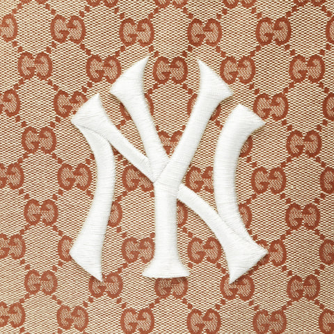 GUCCI GG Canvas x New York Yankees Backpack  Daypack Brown WS28963