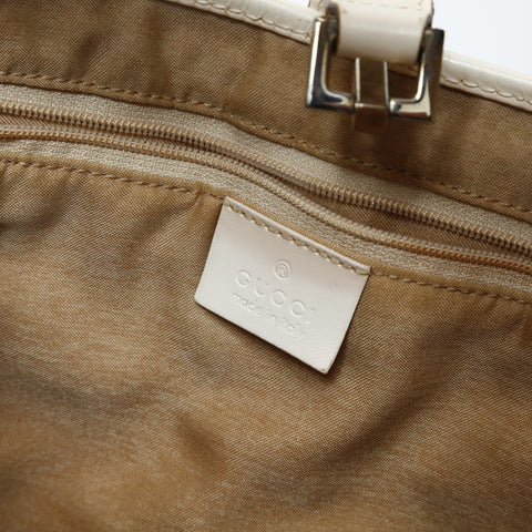 GUCCI GG Canvas One Belt Jackie Shoulder Bag white WS28964