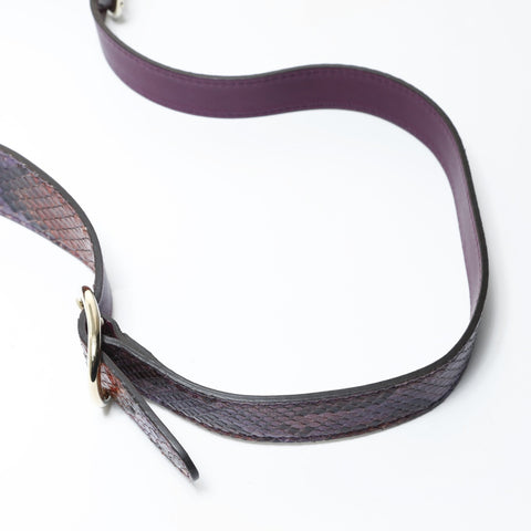 GUCCI Python Jackie One Belt Shoulder Bag purple WS28965