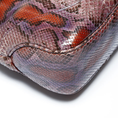 GUCCI Python Jackie One Belt Shoulder Bag purple WS28965