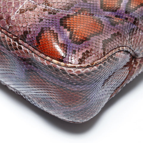 GUCCI Python Jackie One Belt Shoulder Bag purple WS28965