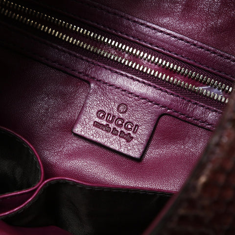 GUCCI Python Jackie One Belt Shoulder Bag purple WS28965