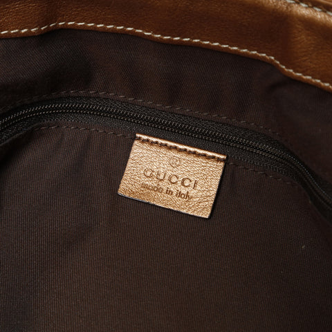 GUCCI GG Canvas Sukey 2-way Glitter Shoulder Bag Brown WS28966