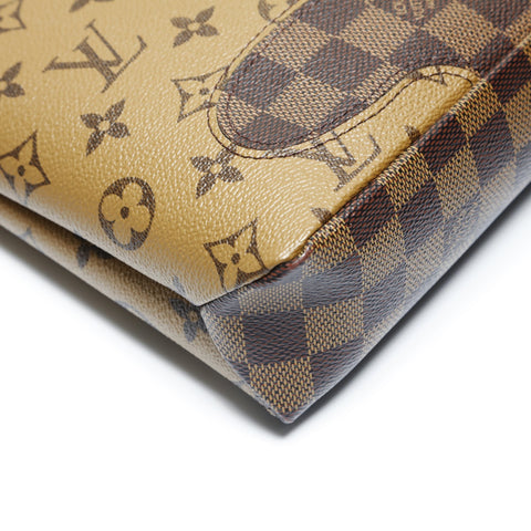 LOUIS VUITTON Pochette Voyage Spool Clutch bag Brown WS28968