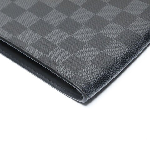 LOUIS VUITTON 2018 Damier Graphite Pochette Jour PM Clutch bag gray WS28969