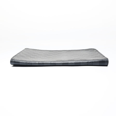 LOUIS VUITTON 2018 Damier Graphite Pochette Jour PM Clutch bag gray WS28969