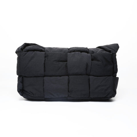 BOTTEGAVENETA Paddett Tech Cassette Maxi Nylon Shoulder Bag black WS28970