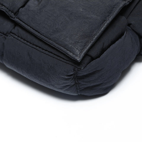 BOTTEGAVENETA Paddett Tech Cassette Maxi Nylon Shoulder Bag black WS28970