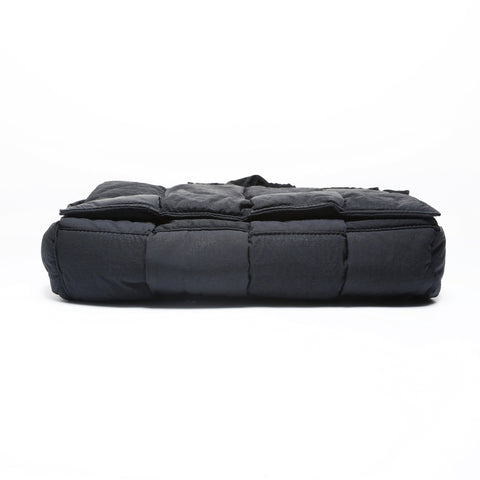 BOTTEGAVENETA Paddett Tech Cassette Maxi Nylon Shoulder Bag black WS28970