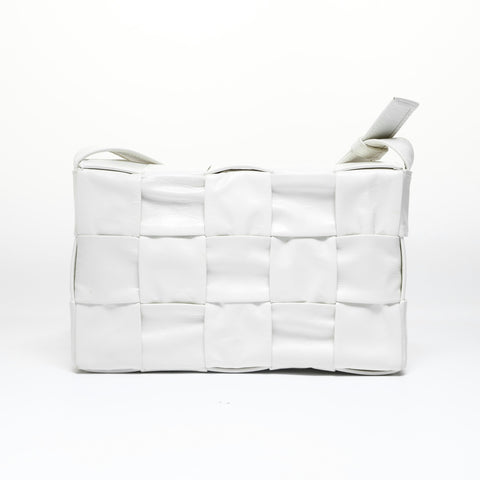 BOTTEGAVENETA Cassette INTRECCIATO Body Bag Shoulder Bag white WS28972