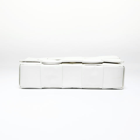 BOTTEGAVENETA Cassette INTRECCIATO Body Bag Shoulder Bag white WS28972