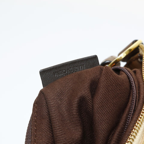LOEWE 160th Anniversary Limited Edition Suede Anniversary Logo Shoulder Bag Brown WS28974