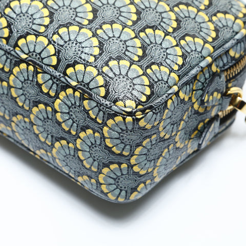 Miu Miu Flower print Shoulder Bag gray WS28978