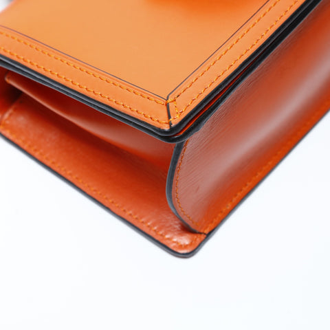 LOEWE Barcelona Leather Shoulder Bag Orange WS28979