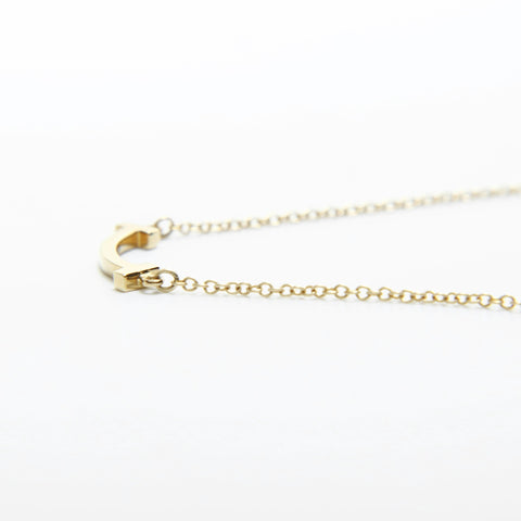 TIFFANY&Co. Au750 T Smile Mini Necklace gold WS28980