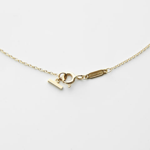 TIFFANY&Co. Au750 T Smile Mini Necklace gold WS28980
