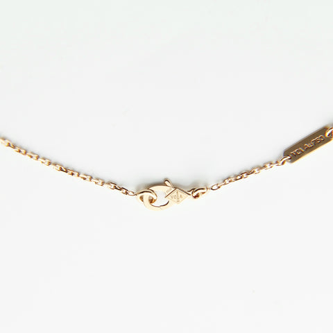 Van Cleef & Arpels Au750 Alhambra Diamond Pink Gold Necklace gold WS28982
