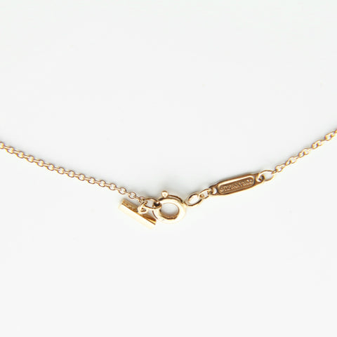 TIFFANY&Co. Au750 T Smile Mini Diamond Necklace gold WS28983