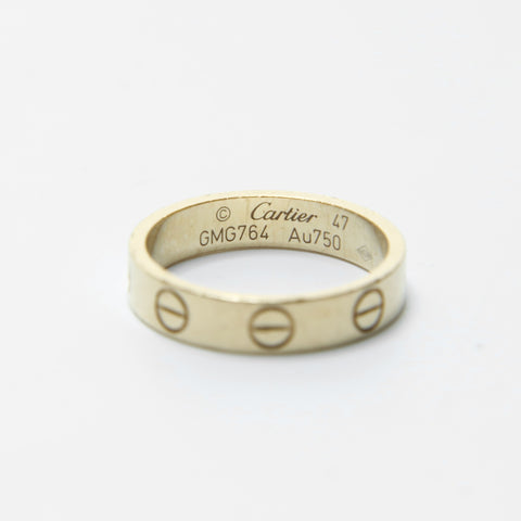 CARTIER Love Ring Au750 Size: 47 Ring gold WS28984
