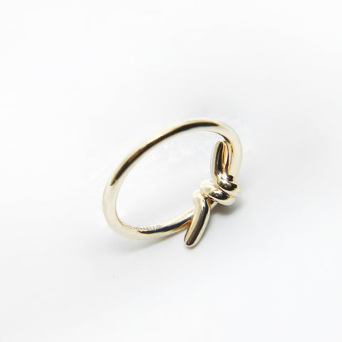 TIFFANY&Co. Knot Ring Au750 Pink Gold Ring gold WS28985