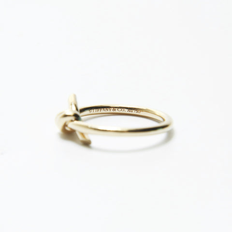 TIFFANY&Co. Knot Ring Au750 Pink Gold Ring gold WS28985