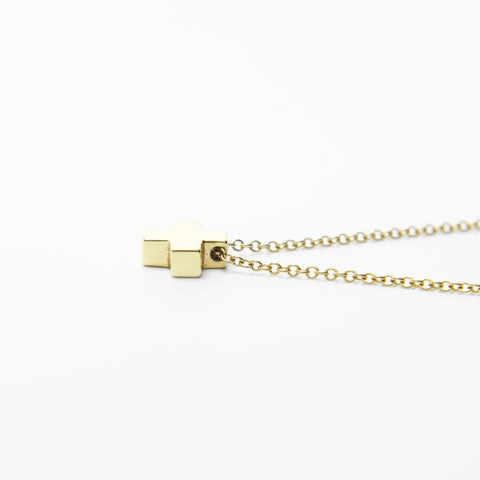 TIFFANY&Co. Roman Cross Au750 Necklace gold WS28986
