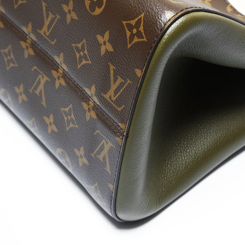 LOUIS VUITTON Monogram Folded Tote PM Shoulder Bag Brown WS28993