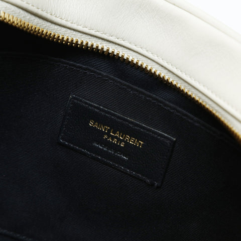 YVES SAINT LAURENT YSL Lou Tassel Camera Bag, Off-White Shoulder Bag white WS28996