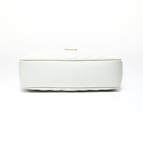 YVES SAINT LAURENT YSL Lou Tassel Camera Bag, Off-White Shoulder Bag white WS28996