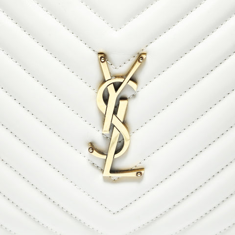 YVES SAINT LAURENT YSL Lou Tassel Camera Bag, Off-White Shoulder Bag white WS28996