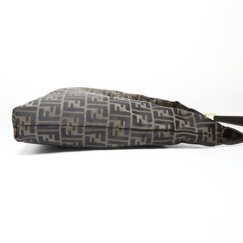 FENDI Zucca Pattern Shoulder Bag Brown WS28997