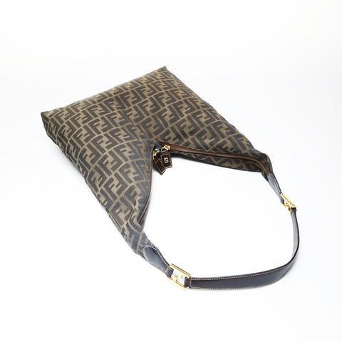 FENDI Zucca Pattern Shoulder Bag Brown WS28997