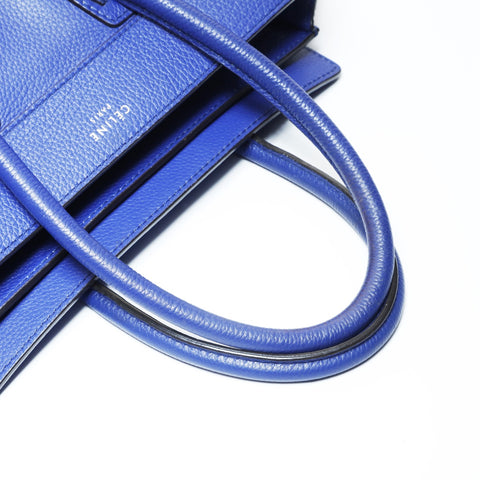 CELINE Luggage micro shopper Handbag Navy WS28999