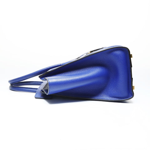 CELINE Luggage micro shopper Handbag Navy WS28999