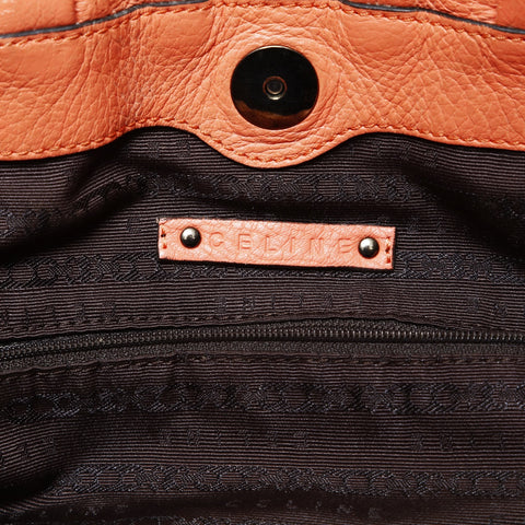 CELINE Pillow 2-way Shoulder Bag Orange WS29007