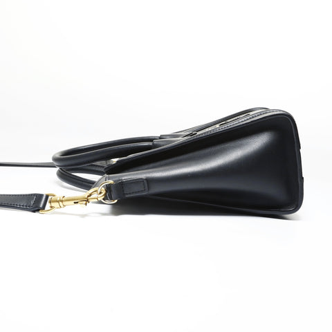 CELINE Luggage micro shopper Shoulder Bag black WS29008