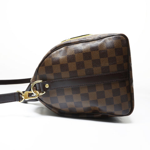 LOUIS VUITTON Damier Speedy 30 LV Stories Handbag Brown WS29012
