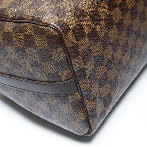 LOUIS VUITTON Damier Speedy 30 LV Stories Handbag Brown WS29012