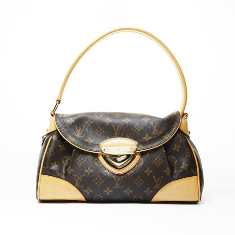LOUIS VUITTON Monogram Beverly MM Shoulder Bag Brown WS29013