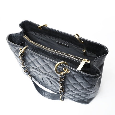 CHANEL Table #8, 2003 GST Tote Shoulder Bag black WS29014