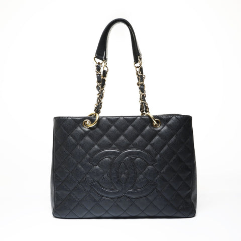 CHANEL Table #8, 2003 GST Tote Shoulder Bag black WS29014