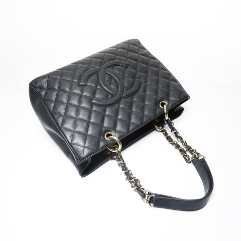 CHANEL Table #8, 2003 GST Tote Shoulder Bag black WS29014