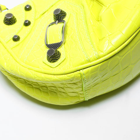 BALENCIAGA Lucagol Small Shoulder Bag yellow WS29020