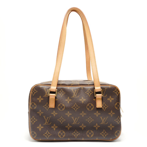 LOUIS VUITTON Monogram Cite MM, manufactured in 2003. Shoulder Bag Brown WS29021