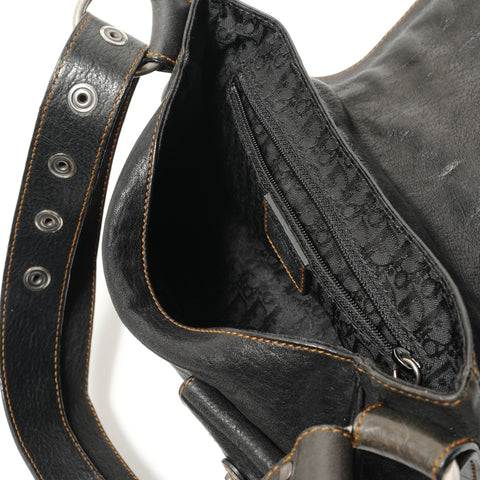 Christian Dior Gaucho Shoulder Bag black WS29022